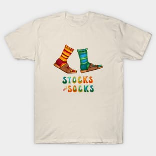 Stocks And Socks with Groovy Lettering T-Shirt